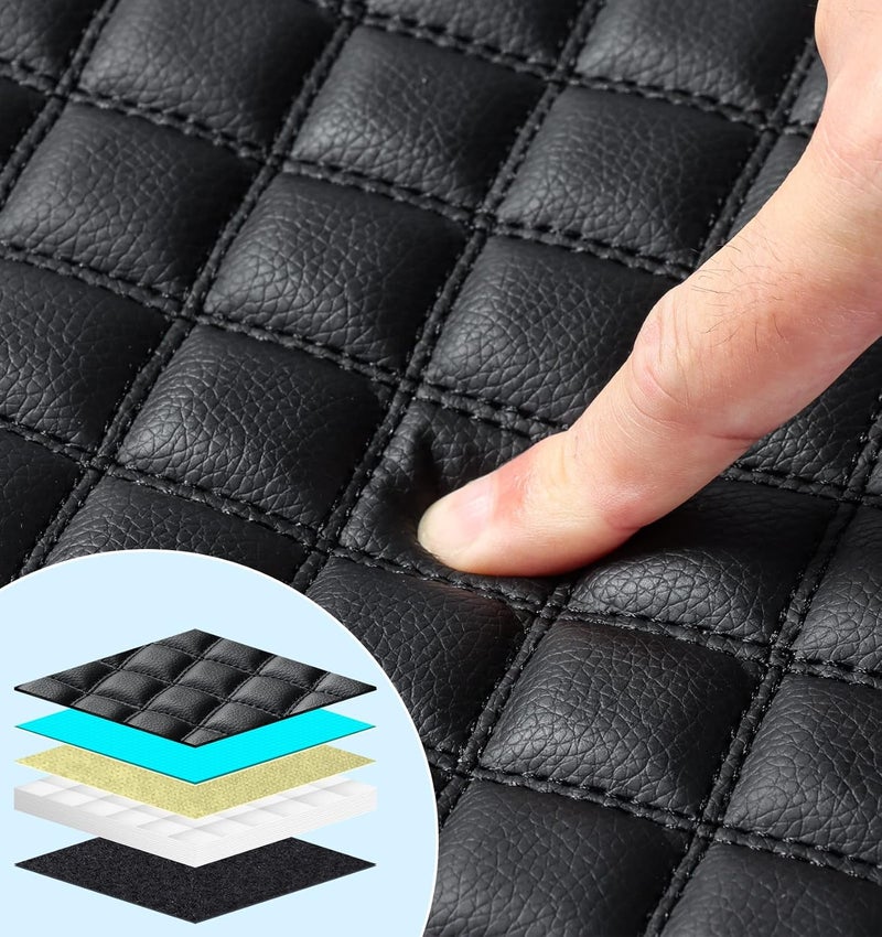 Sinvanho Store Thickened Center Console Armrest Cover for 2015-2025 Ford F150 Accessories, PU Leather Middle Console Protective Cover, Arm Rest Box Lid Cushion, Fits Only 40/20/40 Jump Seat Console - Image 3